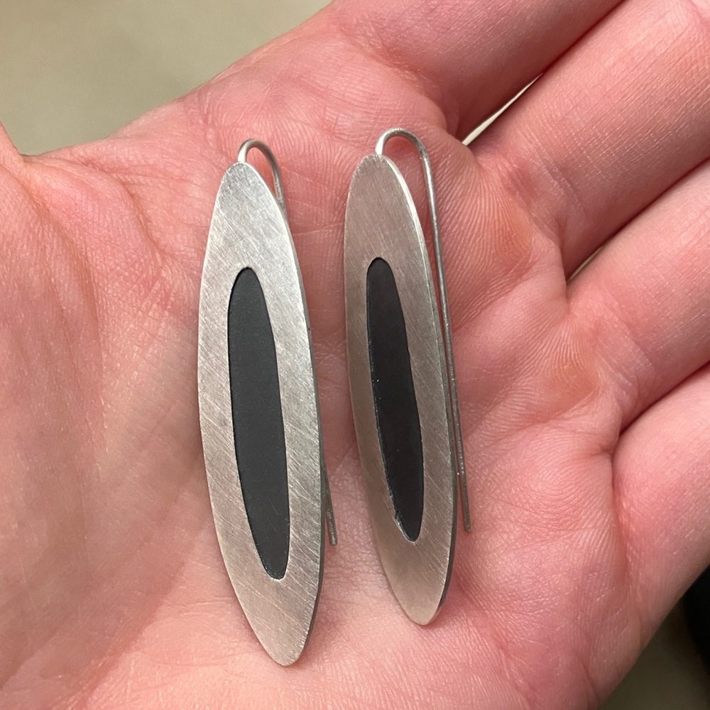 Sterling Silver Statement Earrings - image 2